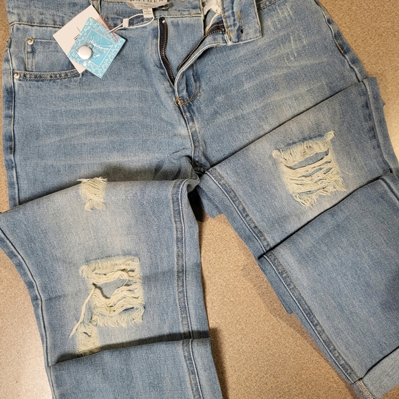 Hayden Denim - Hayden distressed mom jeans